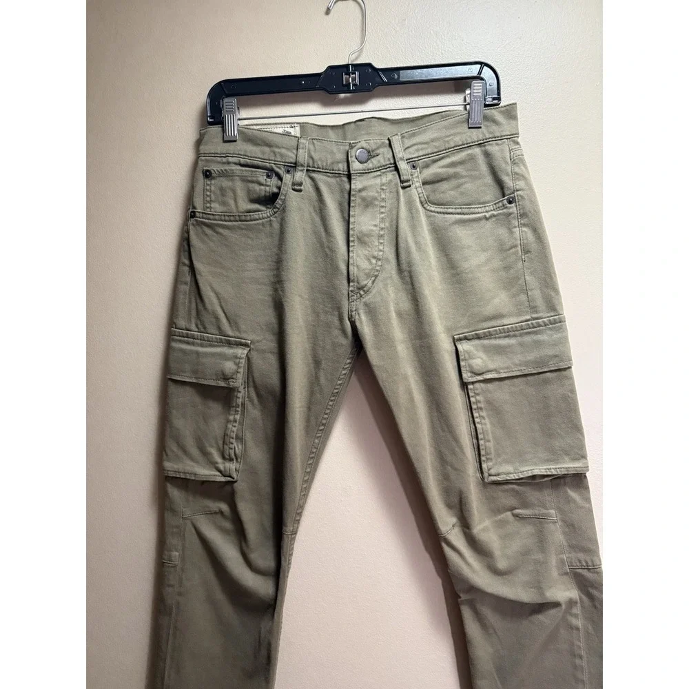 Polo Ralph Lauren Cargo Pants Olive Green 29x30 Stretch Utility Y2K